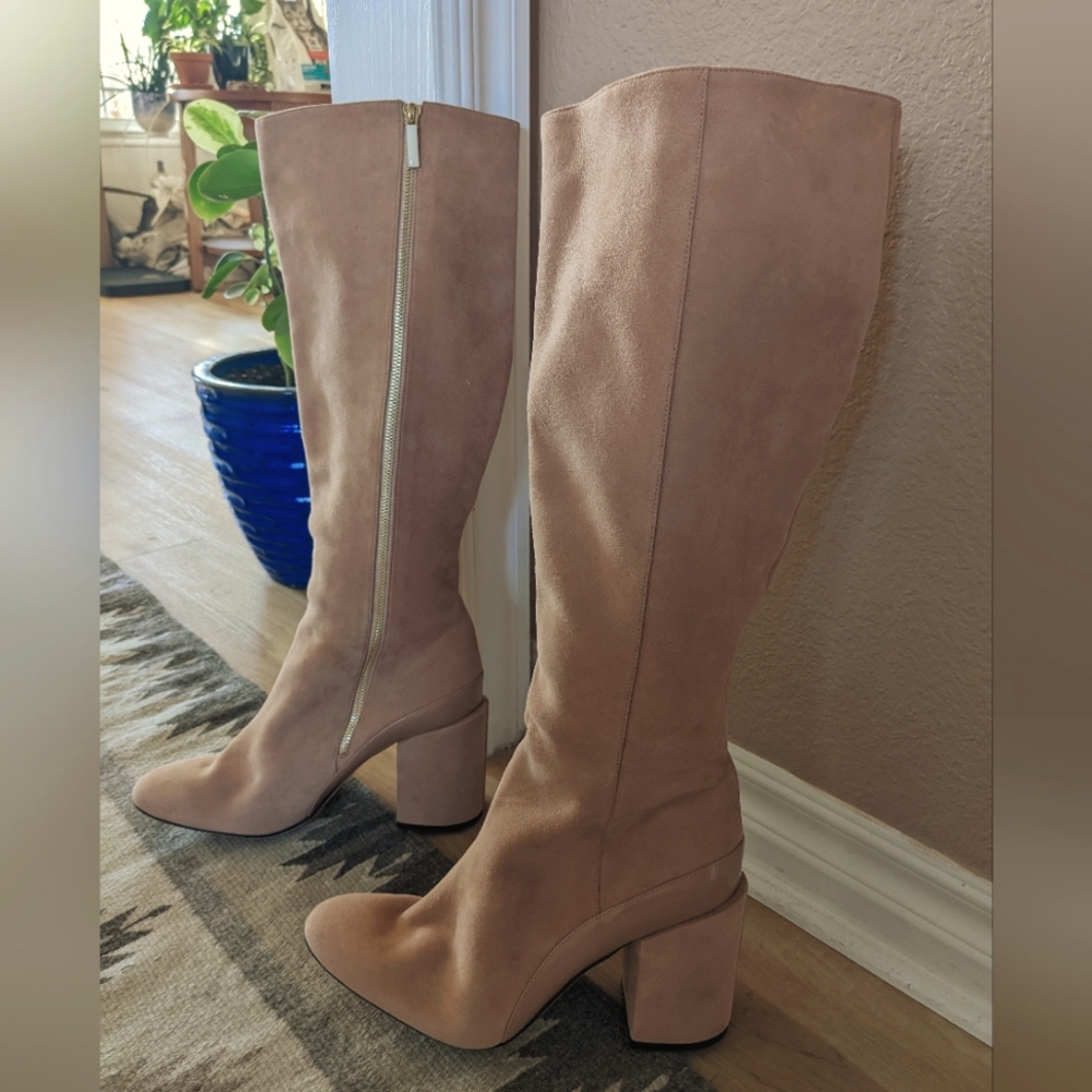 Dear Frances Size 41 Pink Suede Tall Boots